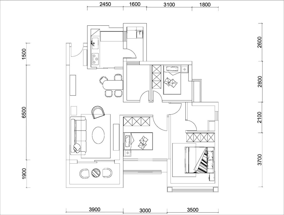 Morandi Casa｜莫兰迪艺术生活 108㎡精装房全案软装设计，谁能不爱中古风